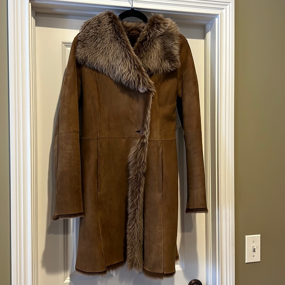HSO Real sheep skin real fur coat in perfect condition